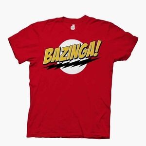 Bazinga! Red Graphic Short Sleeve Tee